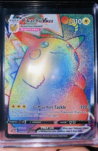 Hyper Rare Rainbow Pikachu VMAX Secret Vivid Voltage! CLEAN! 188/185 | eBay