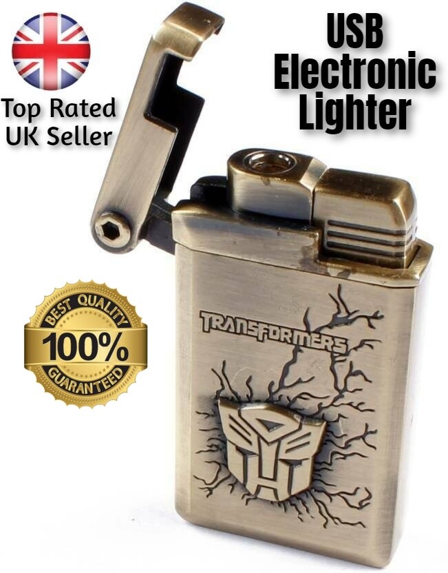 best cigarette lighter uk USB Electronic Lighter Rechargeable Transformers Windproof Flameless Dual  Plasma
