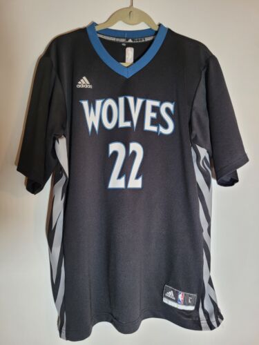 Adidas Minnesota Timber Wolves 22 Wiggins NBA Jersey Size Large