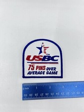 USBC United States Bowling Congress 75 Pins Over Average Game Embroidered Patch