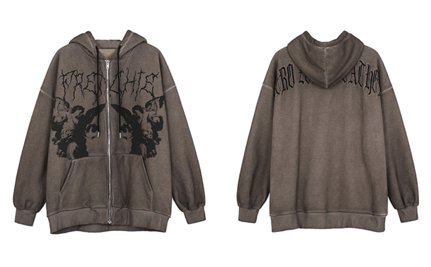 orange moletom com capuz streetwear