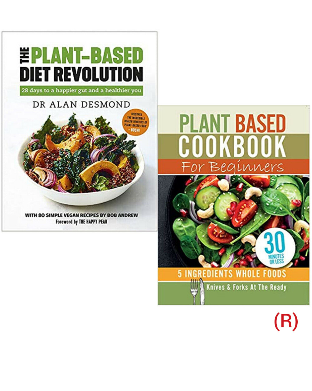 Plant-Based Diet Revolution,Plant Based Cookbook 2 Books Collection Set NEW