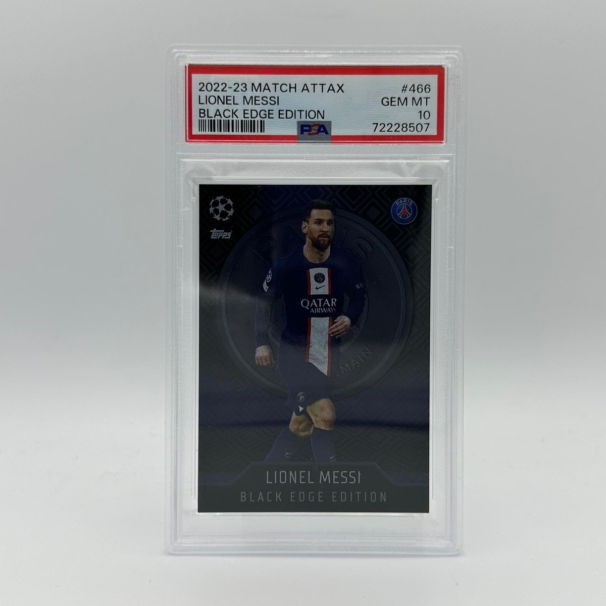 PSA 10 - Lionel Messi #466 - Match Attax 2022-2023 Black PSA 10 - Lionel Messi #466 - Match Attax 2022-2023 Black