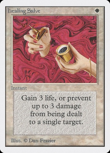 MTG Healing Salve Unlimited Edition Common LP