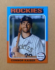2024 Topps Heritage High Number #700 Connor Kaiser Base Rookie Mini RC Rockies