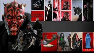 Hot Toys DX17 Darth Maul Sith Speeder Special Edition 1/6 Star Wars Ep. I Neu !