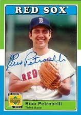 Rico Petrocelli autographed Baseball Card Red Sox 2001 Upper Deck UD Decade #26