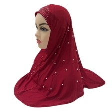 Women Hijab Amira Instant Prayer Headscarf Muslim Turban Wrap Shawl Khimar Niqab