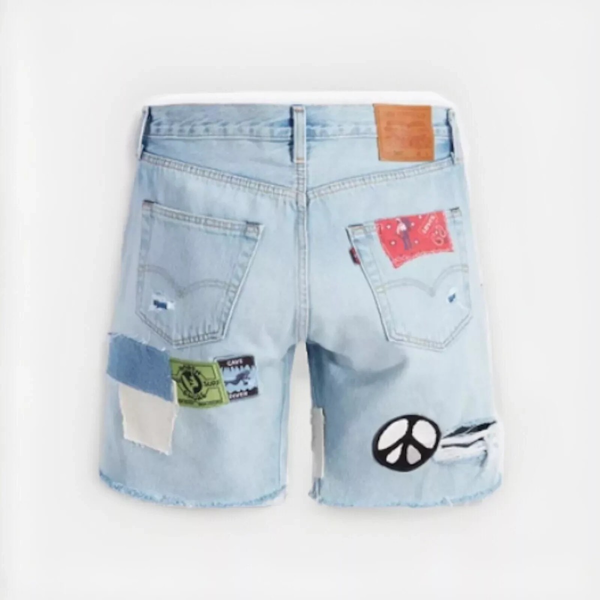 Men's Levi's 501 Patchwork Casual Shorts 150th Anniversary Edition
