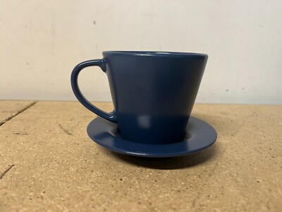 Ikea Dinera Pia Eldin Lindsten Blue Coffee Tea Cup & Saucer Set 12011