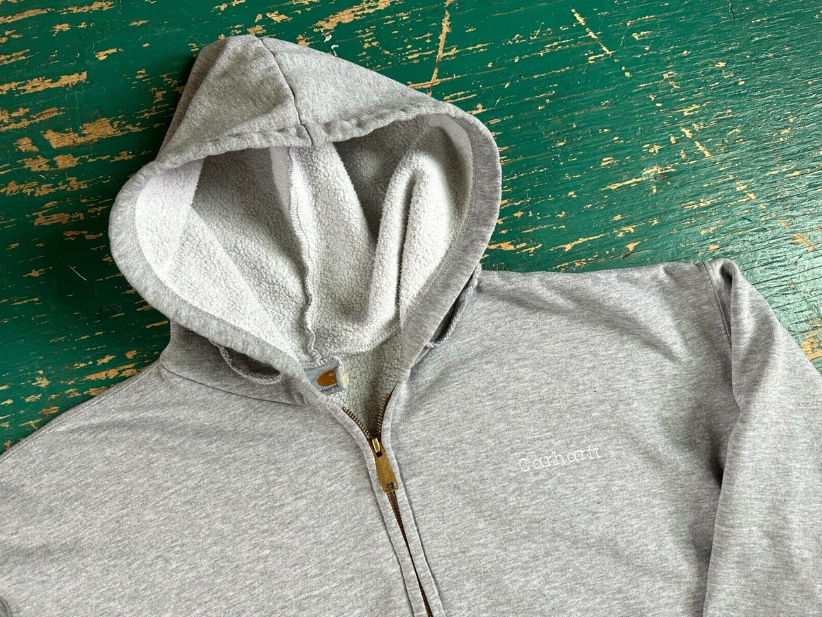 VTG Carhartt Heather Gray K122HGY Full-Zip Hoodie Sweatshirt VTG Carhartt Heather Gray K122HGY Full-Zip Hoodie Sweatshirt