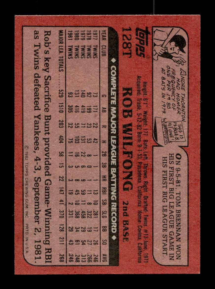 1982 Topps Traded 1-132 EX-MT/NM Pick From List All PICTURED - Picture 125 of 501