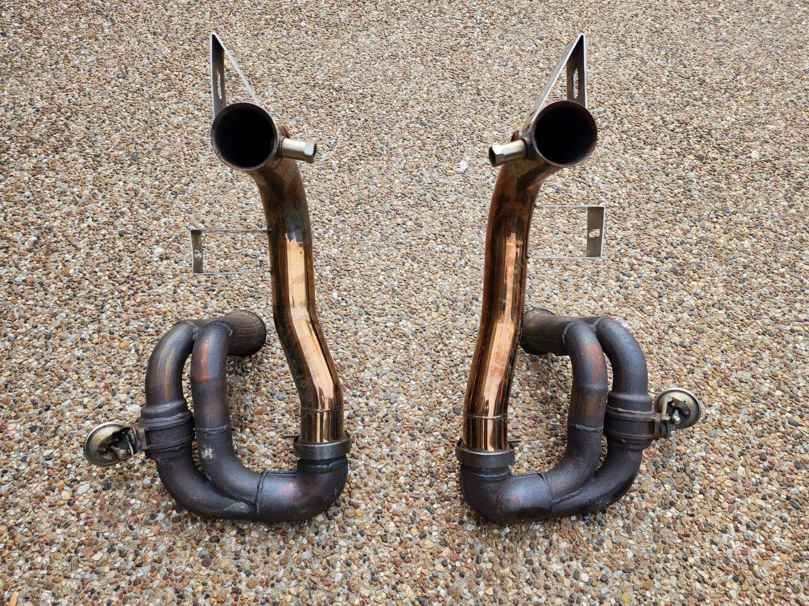 LAMBORGHINI GALLARDO OEM EXHAUST TERMINAL & FABSPEED MUFFLER BP PIPES - 2004/08