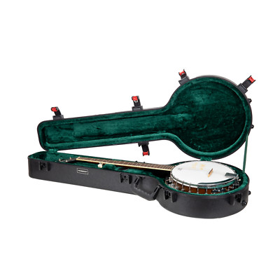 Crossrock Kratzfester Hartschalenkoffer für 5-String Resonator-Banjo-Modelle