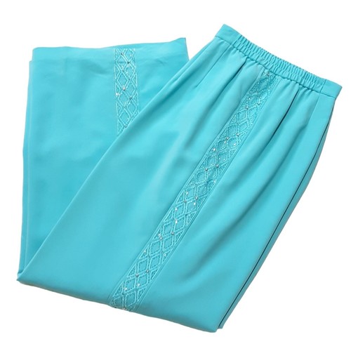 Ben Marc International Aqua Women 24 Church Formal 4-piece Suit Rhinestones Bead - Picture 11 of 14
