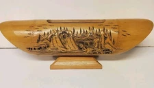 Vintage Carved Bamboo Chinese Caligraphy Artist Brush Pot~Paper~Letter Holder