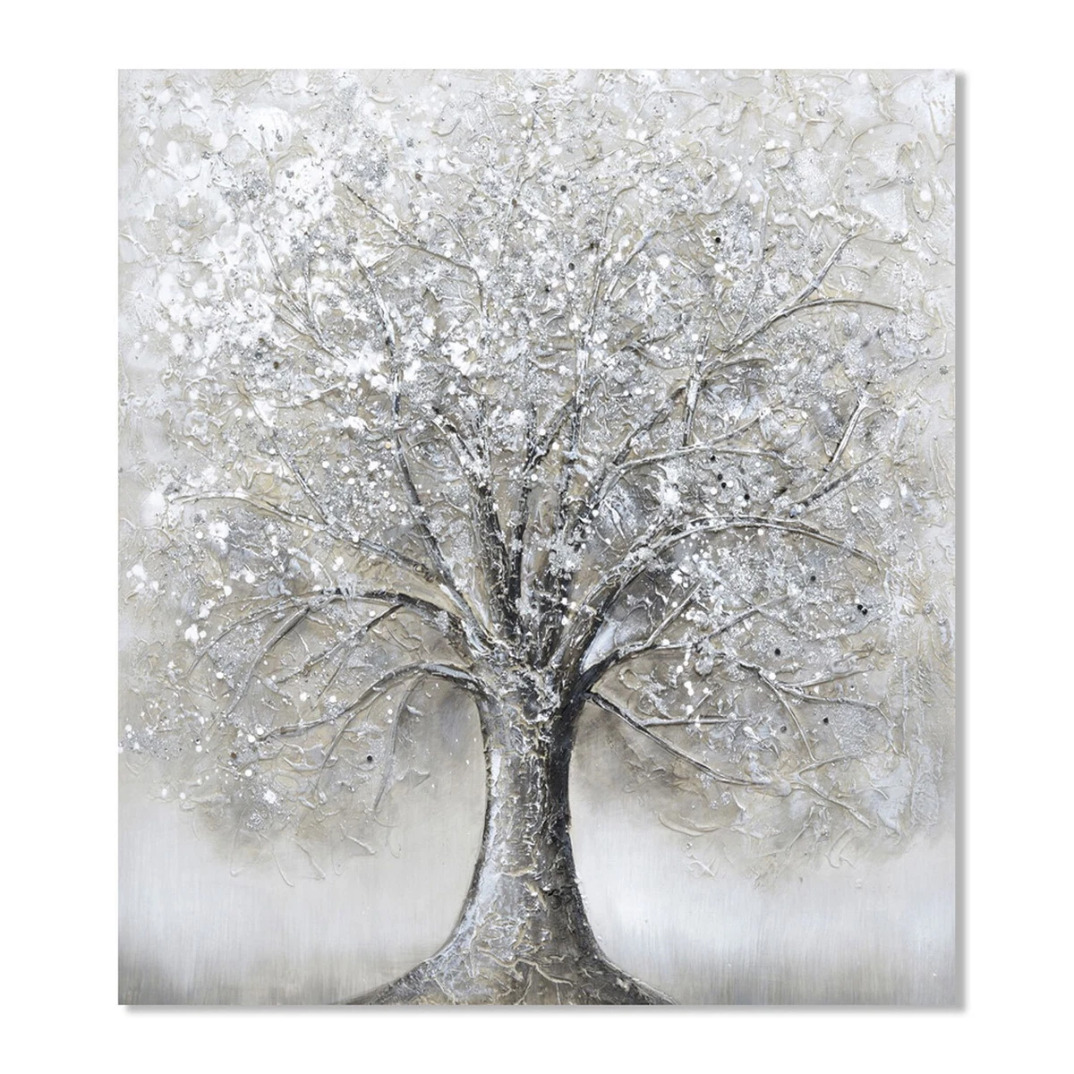 The Range 80cm Glitter Tree Scene Canvas Wall Art W80cm H80cm 1.55kg