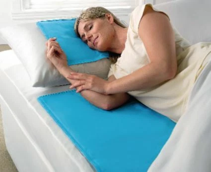 BURWELLS Single Size PVC Constant Cool Comfort Chill Mattress Gel Pad Bed Cover