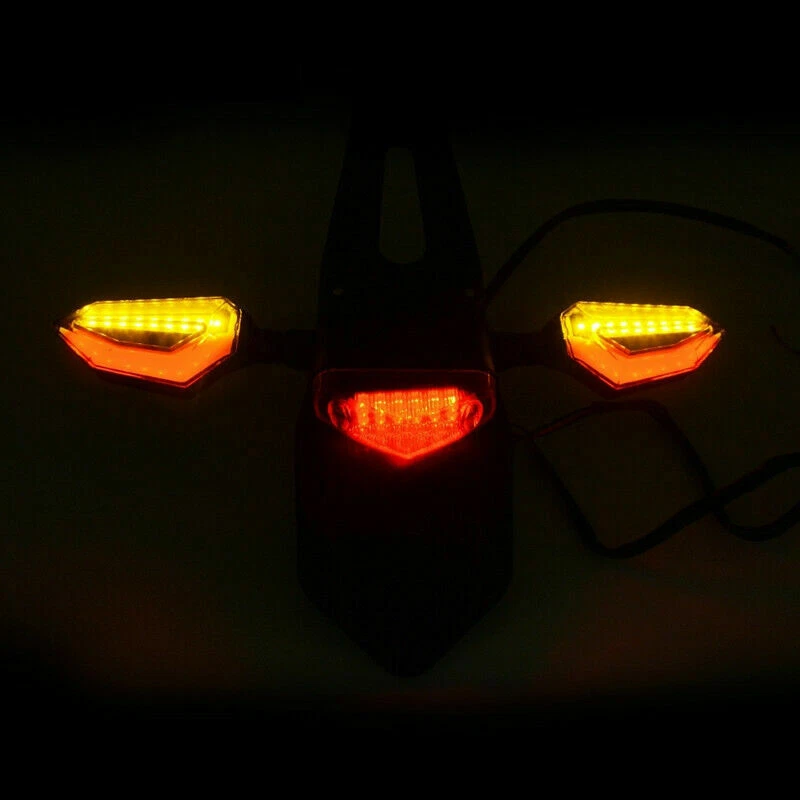 Luz trasera LED para guardabarros trasero señal de giro para Suzuki RMZ 450 RMZ250 2005-2020 Foto 4 de 4