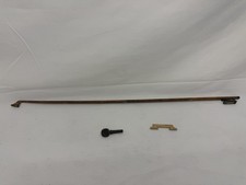 Antique Violin Bow 27.5in Ebony Frog Pearl Inlay Original Restore Parts