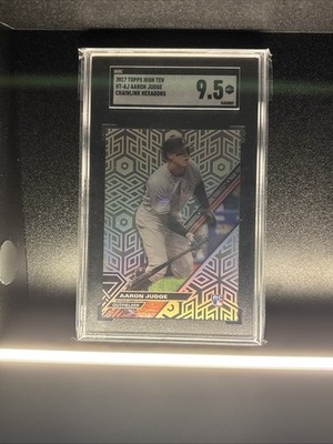 2017 Topps High Tek - Aaron Judge #HT-AJ Pattern 2 (RC) Chainlink Hexagon SSP
