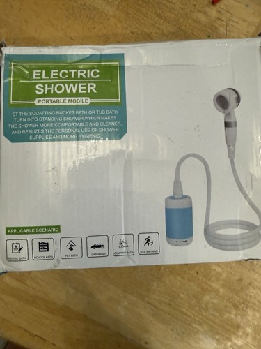 Portable Camping Shower 4000mAh Electric Shower Pump for Hiking Bathing Upgrade