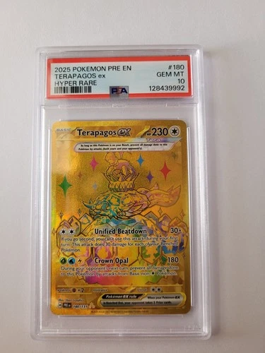 Terapagos ex 180/131 Hyper Rare PSA 10 - 2025 Prismatic Evolutions (9992)