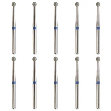 Dental Diamond Burs Round Ball FG 801L/018M Long Surgical 22mm Length High Speed