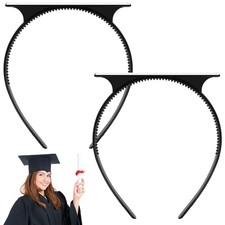UQM 2 Pack Graduation Cap Headband Insert - Secures Cap and Keeps Hairstyle, ...