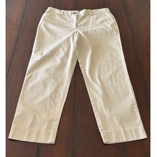 Talbots Size 6 The Perfect Crop Pants Khaki
