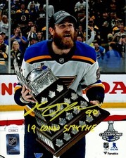 Ryan O'Reilly Autographed St Louis Blues (Conn Smythe Trophy) 8x10 Photo w/ "19