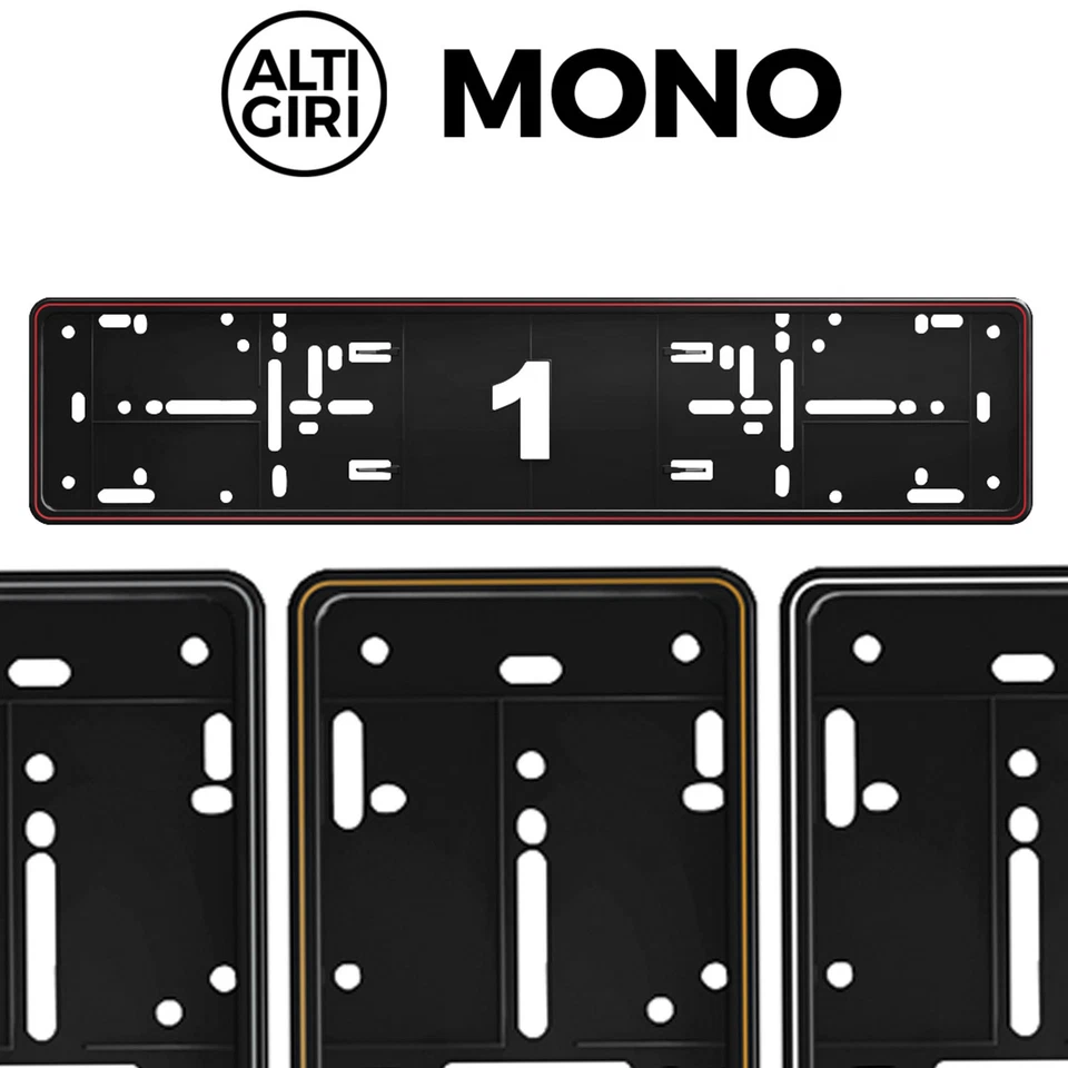 Marco En Blanco Original ALTI GIRI Premium Soporte De Placa + 8 Tornillos - Imagen 3 de 4
