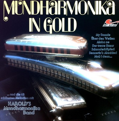 Herold's Mundharmonika Band - Mundharmonika In Gold LP (VG/VG) .*