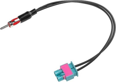 Double Fakra Male to DIN ISO Adapter Compatible with Car DIN Motorola Type
