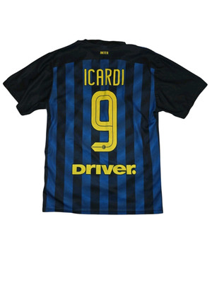 Inter Milan Pirreli Icardi Jersey Shirt Blue LC Sports Size Medium Mens