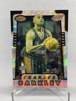1996-97 Bowman Best Honor Roll John Stockton Charles Barkley Atomic Refractor