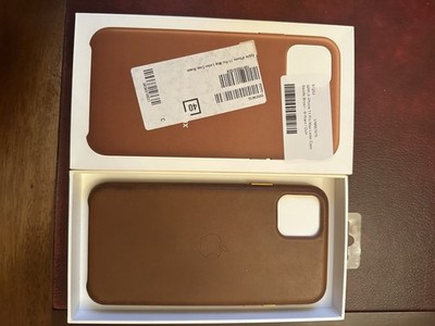 Apple Leather Case Für iPhone 11 Pro Max - Sattelbraun