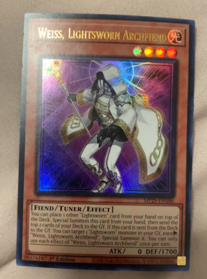 Weiss, Lightsworn Archifiend-MP25-EN186-Ultra Rare (UR)-1st Edition-2020