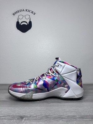 Size 15 - Nike LeBron 12 EXT Prism 2015 748861-900 Authentic Rare