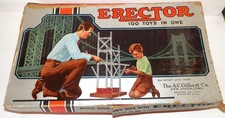 Vintage Erector Set Lot Read Gilbert Gabriel Parts Repair