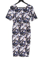 John Lewis Bodycon Midi Dress UK8 in Blue