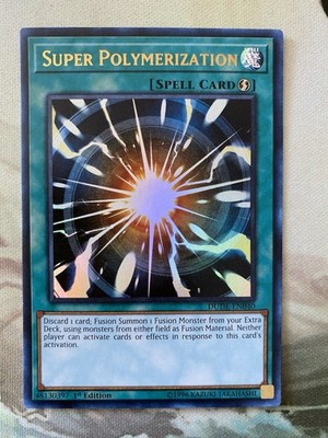 Super Polymerization DUDE-EN040 Duel Devastator 1st Edition Yugioh Holo Card Nm