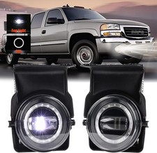 LED Fog Light with DRL Compatible for 2003-2006 GMC Sierra 1500 2500HD 3500HD