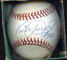 Kirby Puckett #34 Single Signed OAL Brown Baseball
