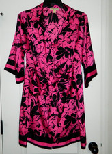 Women's Michael Kors Pink & Black Tropical Dress Size 0X