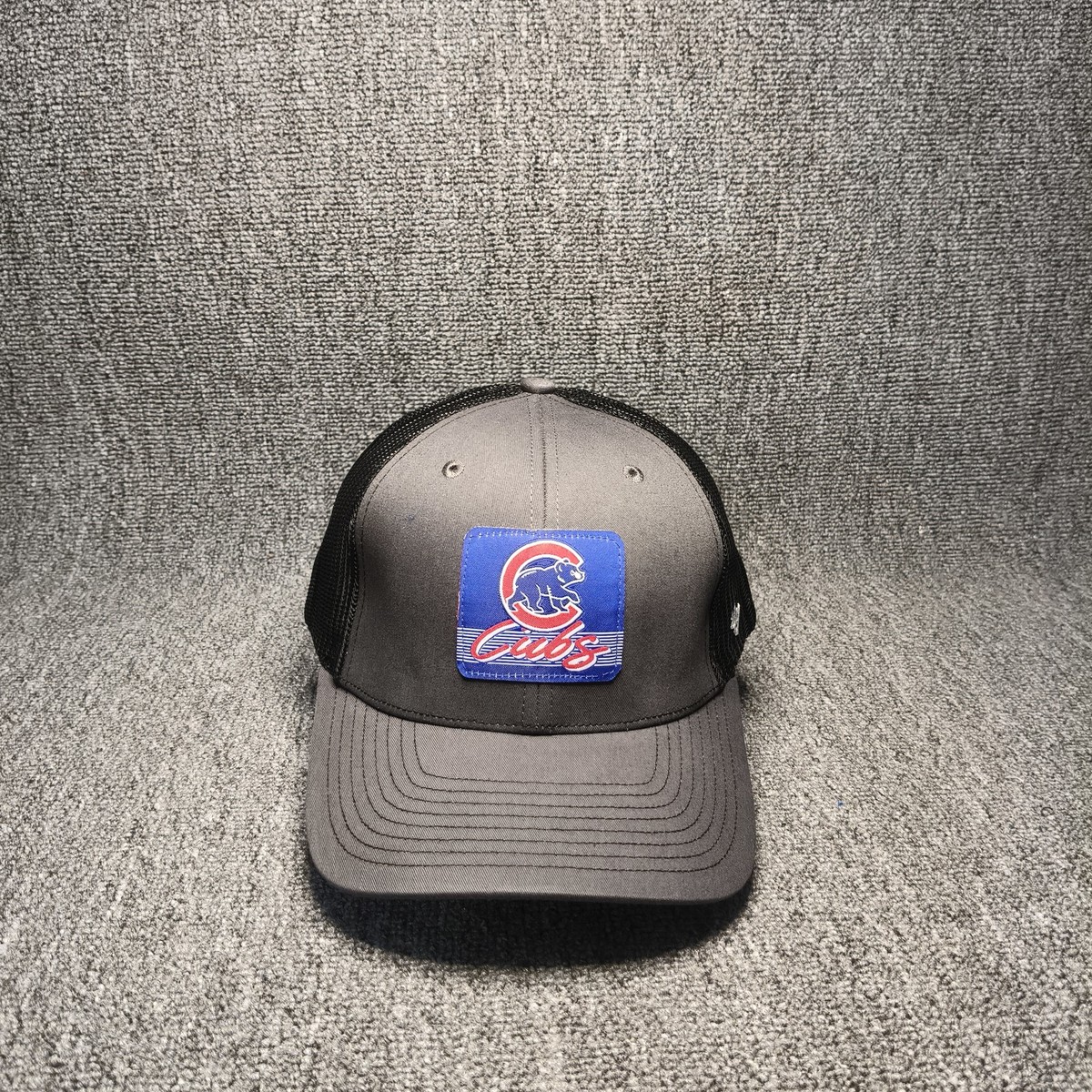 47 Brand Chicago Cubs Gray Black Trucker Snapback Hat
