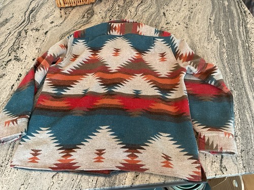 The Territory Ahead bunte aztekische Hemdjacke mit dicken Knöpfen XL - Bild 10 von 11