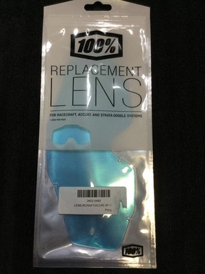 100% Adult MX ATV Replacement Lens Clear, Anti-Fog FOR GOGGLES