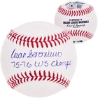 Cesar Geronimo Signed MLB Baseball Cincinnati Reds "75-76 WS Champs" Beckett Wit