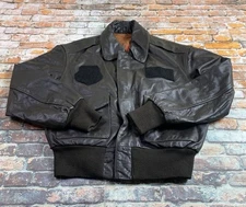 Vintage US Army Air Force Jacket 36S Brown Type A-2 Leather Flight Bomber
